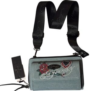 Ed Hardy denim 3way bag